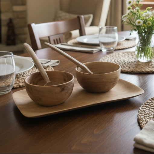 Tazrziteeclat - زلافات مع صينية و ملاعق خشبية