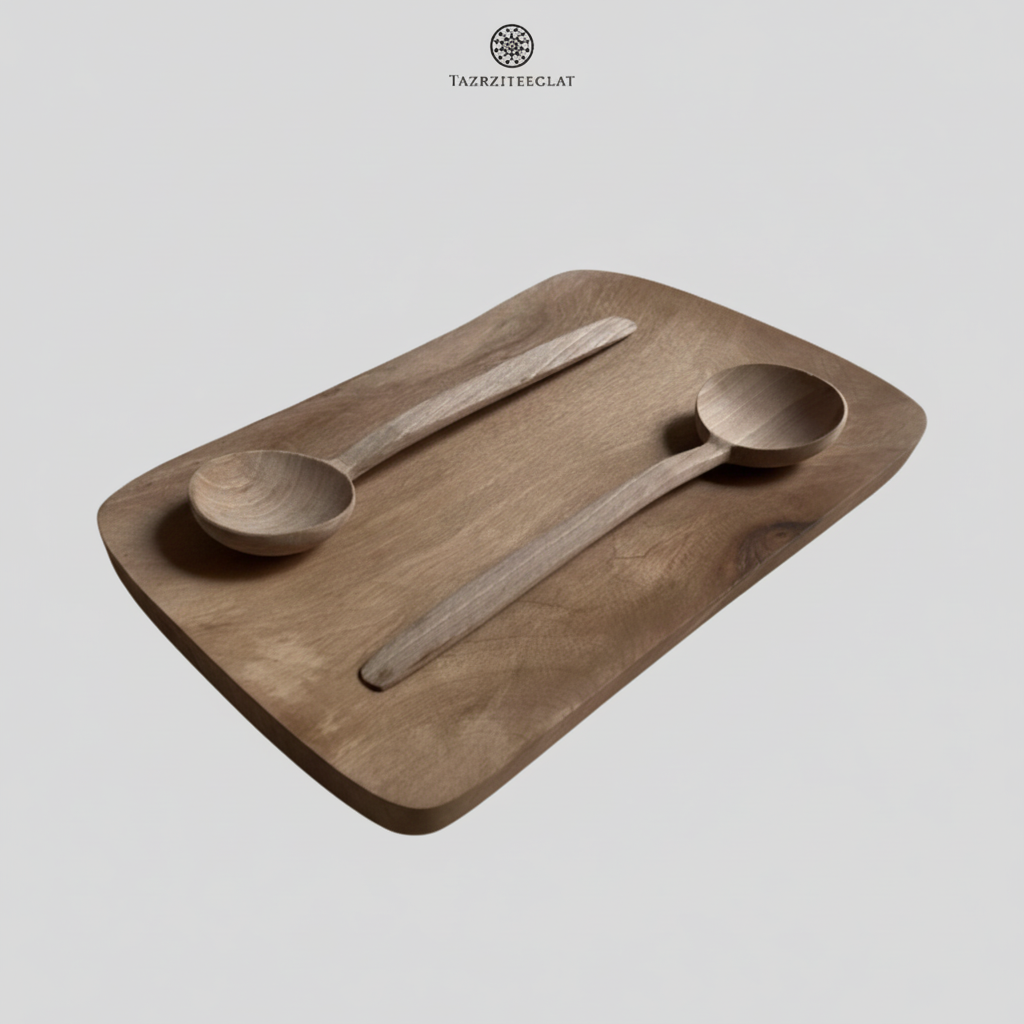 Tazrziteeclat - زلافات مع صينية و ملاعق خشبية